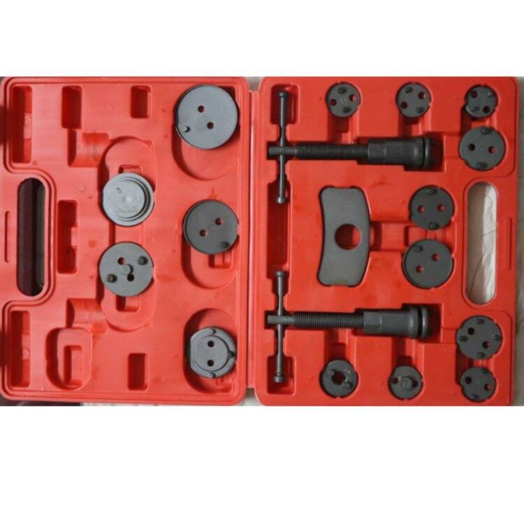 23pcs Heavy Duty Disc Brake Piston Caliper Compressor Tool Wind Back Rewind Tool Set for Brake Pad Replacement Reset with Storage Case, Fits Most American, European, Japanese Autos