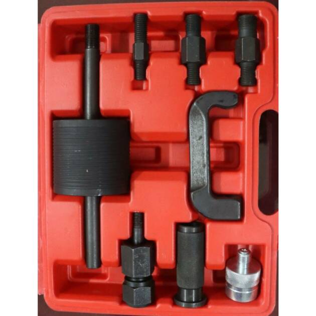 Click to see full view ACZCR Diesel Injector Extractor Puller Kit with Common Rail Adaptor Slide Hammer Puller Adaptors Injector Puller Set Fit for Mercedes Benz