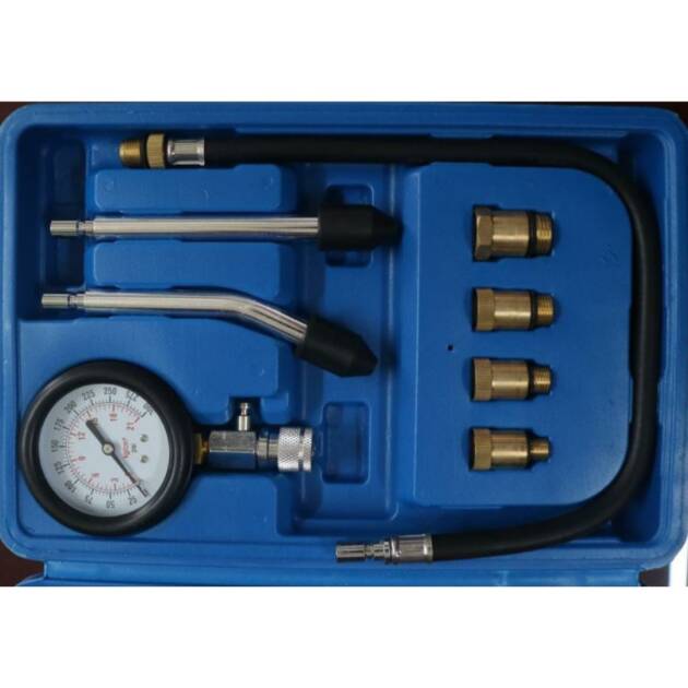 BTSHUB Petrol Gas Engine Cylinder Compression Tester Kit Automotive Tool Gauge