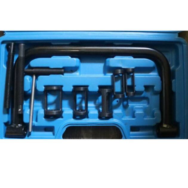 ECCPP 10pcs Overhead Solid Valve Spring Compressor Installer Remover Tool Set C Clamp Service Kit with Extension Screws Fit for Most Vehicles, Small Van and Motorcycle Engines
